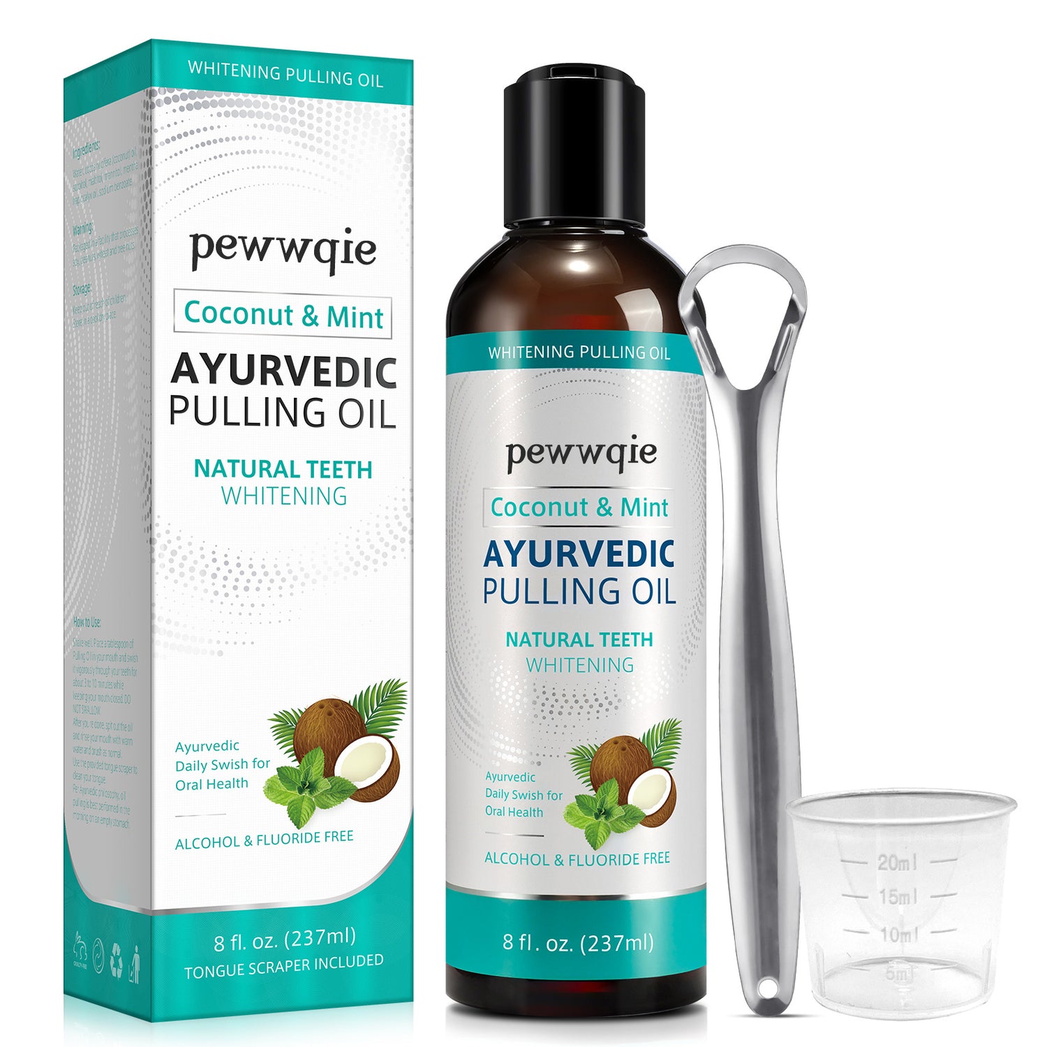 pewwqie Coconut &amp; Mint AYURVEDIC PULLING OIL