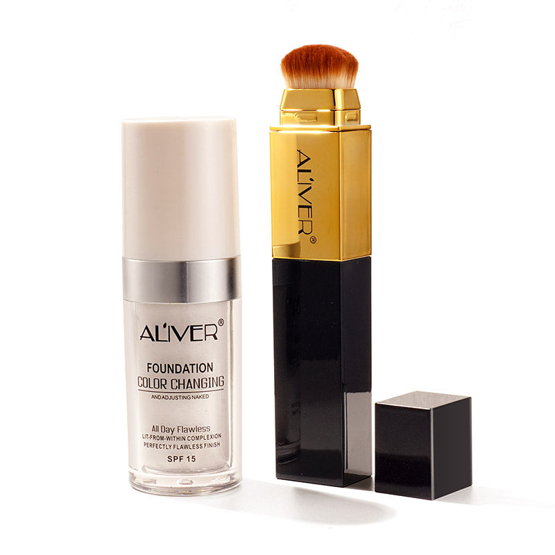 Aliver Flawless Colour Changing Foundation Concealer Cover Cream Sets