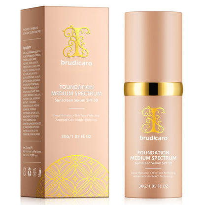 brudicaro FOUNDATION MEDIUM SPECTRUM Sunscreen Serum SPF 50