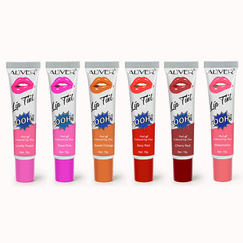 Aliver 6 Colors Tattoo Magic Color Lip Stain Tint